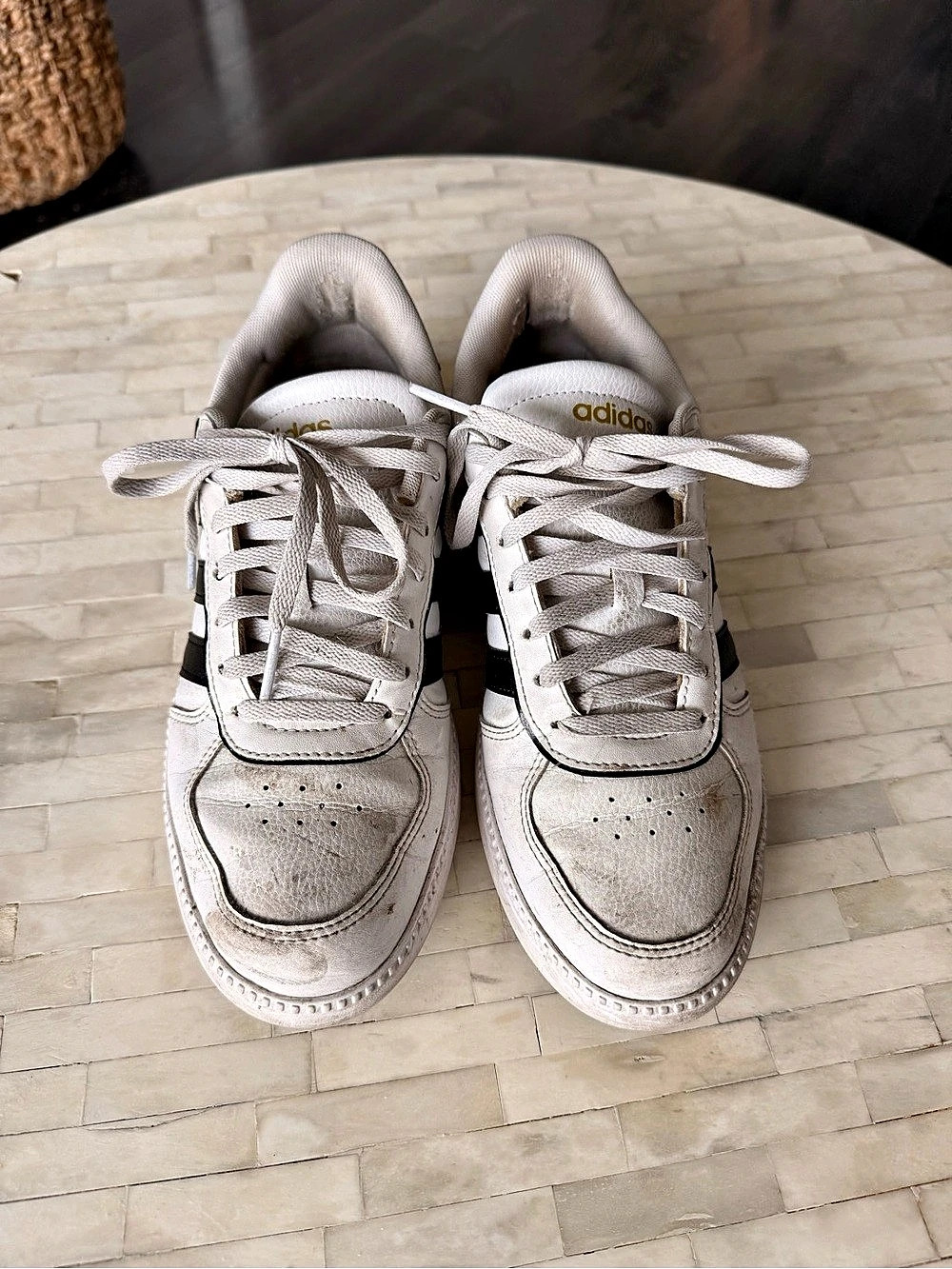 adidas Forum Low-Top Sneakers White & Black US 6.5